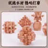 Madera de Haya 4.5cm Cerradura Kongming Luban Juego Completo Regalo Educativo Infantil Juguete de Madera con Ensamblaje Machihembrado Detalles en Empaque de Plástico