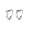 Pendientes de Amor Coreanos Personalidad Femenina Artísticos con Forma de Corazón Hebilla de Oreja Moda de Verano Joyería con Forma de Corazón