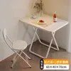 Mesa Plegable Mesa de Comedor para el Hogar Mesa de Comedor para Apartamento Pequeño Mesa Redonda Simple Puesto Mesa y Sillas Plegables