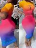 Traje corto de dos piezas con estampado, cuello redondo y falda de cadera, ropa para mujer, Amazon transfronterizo europeo y americano 2024