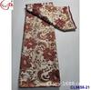 Tecido Jacquard Brocado Antigo Bordado com Fio de Ouro e Prata Tecido de Renda Brocado Africano