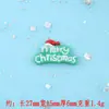 Série Criativa e Fresca de Natal Acessórios de Resina DIY Cola de Creme Capa de Celular Sapato com Furo Decoração de Grampo de Cabelo