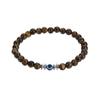 Pulsera Ojo de Diablo para Hombre 6mm Ojo de Tigre Amarillo Pavo Real Verde Turquesa Blanco Pulsera Apilable de Pareja Entrega 24 Horas
