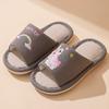Pony Arcoíris Niños y Niñas Bebé Niños Verano Cuatro Estaciones Puntera Abierta Verano Lino Pantuflas Sandalias Pantuflas de Dibujos Animados