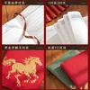 Caixa de Presente Conjunto de Cadernos do Ano do Cavalo Personalizada para Empresas, Funcionários e Clientes, Caderno de Estilo Chinês Tendência de Alto Valor