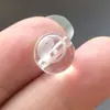 Vidro transparente branco escultura diagrama Taiji Bagua vidro redondo contas soltas acessórios pulseira DIY Cristal Donghai atacado