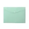 18 Bolsas para Documentos de Broche de Presión Color Macarrón de Seda, Bolsas de Plástico para Archivo de Oficina Tamaño A4 para Tarjetas de Presentación, Bolsas de Papelería para Estudiantes de Información