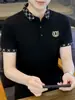 Camisa de Manga Corta de Algodón de Seda de Hielo para Hombre 2025 Nueva Verano Casual Moderna Camisa de Media Manga Top de Solapa de Verano
