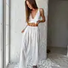Sitio Independiente Transfronterizo Europeo y Americano Conjunto de Pijama de Algodón Tejido con Copos de Nieve sin Mangas y Pantalón Largo Holgado Cómodo para Mujer Ropa de Casa