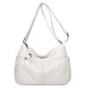 Bolso Cruzado de Cuero Suave Texturizado Retro Transfronterizo Bolso de Mamá en forma de U para Mujer Bolso de Hombro Cruzado Casual de Gran Capacidad Nuevo Otoño e Invierno Bolso Cuadrado Pequeño