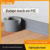 PVC Autoadesivo Moldura de Porta de Casa Renovação de Móveis Cor Sólida Adesivo Impermeável Linha de Rodapé Preto Branco Adesivo de Parede