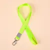 Lanyard de Poliéster de Color de 1.5cm Tarjeta de Trabajo Certificado de Exposición Marca Marca Cinta de Identificación de Estudiante Cuerda Gruesa para Colgar
