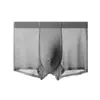 Ropa Interior para Hombre Seda de Hielo Color Sólido Ultradelgada Cómoda Transpirable Calzoncillos Talla Grande para Hombre Sensación de Piel Desnuda Sin Costuras Secado Rápido Calzoncillos tipo Bóxer para Hombre