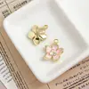 Aleación Gota de Aceite Flor Fresca Hoja de Ginkgo Ins Pequeña Fragancia Collar Pendientes Pulsera Colgante de Joyería DIY