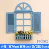 Accesorios para el hogar estilo mediterráneo ventana falsa estilo europeo ventana falsa colgante de pared caja de medidor pastoral decoración de pared decoración de pared