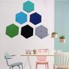 Adhesivo de pared hexagonal de fieltro para decoración de pared DIY hogar escuela jardín de niños autoadhesivo tablero mudo