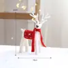 Venta Caliente Transfronteriza Adornos Decorativos de Fieltro de Lana de Navidad Alpaca Arreglo de Escena Navideña Decoraciones de Alce