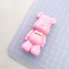Accesorios de resina de oso violento de dibujos animados, pegamento de crema para funda de teléfono DIY, cuerda para pasador de pelo, llavero, hebilla de zapato, parche de joyería