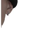 Aretes de Plata 925 Aretes Diseño de Moda para Hombre Personalidad Nicho Hebilla para Oreja de Hombre Estilo Frío Arete Europeo y Americano