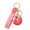 Llavero de Dona Colgante Lindo Muñeco 3D de PVC Llavero Estudiante Decoración Portátil Pequeños Accesorios Mayoreo
