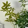 Plantas Verdes Simuladas, Hojas de la Fortuna, Decoración para Banquete de Compromiso, Decoración de Fondo para Escenario de Techo de Salón de Bodas, Arreglo Floral y Materiales de Paisajismo