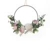 Colgante de pared Plato Yang es Colgante de pared de Peonía Flor de simulación Diseño para el hogar Boda sosteniendo ramo Decoración de pared transfronterizo CF01147