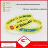 Pulseira de silicone direta da fábrica impressão frente e verso personalizada atividades ao ar livre pulseira de borracha marca silicone mão