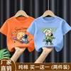 Camisetas de verano para niños, elegantes y frescas, algodón puro, marca de moda, camiseta de manga corta de verano para niños, nuevo modelo 2026, para niños mayores
