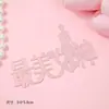 Decoración de Pastel con Forma de Corazón para el Día de la Madre 2025 Feliz Día de la Madre Tarjeta de Corazón Amor Mamá Inserción Acrílica