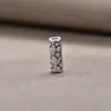Yiluya plata de ley s925 estrella de cinco puntas vintage tubo de plata tubo recto espaciador pulsera cuerda trenzada diy material de accesorios al por mayor