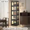 Prateleira de Armazenamento para Armário de Chá, Recipiente para Chá, Bule de Argila Roxa, Armazenamento de Conjunto de Chá, Estante de Exibição Vintage com Luzes, À Prova de Poeira, Vitrine Modelo Novo