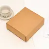 Conjunto de Caixas de Papel Kraft Prontas, Caixa de Papel Dobrável Simples com Gaveta Deslizante, Embalagem para Presente de Chá, Sacola de Papel Kraft Portátil