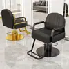 Silla de peluquería para barberías, silla de salón, silla de aseo, silla para cortar el pelo, ajustable y giratoria, reposabrazos de acero inoxidable, silla de barbero
