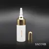 Botella Portátil de Plástico para Esencia de Cuidado de la Piel 3ml 5ml 8ml Botella Redonda Pequeña tipo Exprimidor para Crema de Ojos Botella de Relleno Cosmético