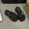Sandalias de Lunares con Falda, Nueva Moda 2026 Estilo Hada de Verano Zapatillas Gruesas para Mujer, Lindas Sandalias de Una Tira