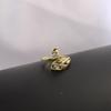 Anillo de pavo real plateado tridimensional retro simple para mujer en vivo hacer joyería antigua gancho lana con hilo fabricantes de artefactos al por mayor