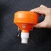 Vaso de agua de plástico para montañismo, creativo, portátil, multifuncional, plegable, a prueba de fugas, con gancho