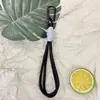 Chaveiro Colorido Cordão Mosquetão Trançado Boneco Corda de Mão Boneco de Pelúcia Acessórios para Bonecas Corda de Fita