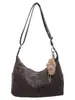 Bolso de mujer estilo vintage, color liso simple, gran capacidad, bolsa de mano versátil, moderno y a la moda, adecuado para ir al trabajo y salir, bolso de hombro para mujer