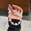 Macaron Cor Telefone Móvel Lanyard Laser Ins Vento frisado Borboleta Estéreo Corrente do Telefone Móvel Cor Ins Novo Pulso Lanyard