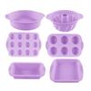 Herramientas para hornear Molde de silicona para pasteles Molde redondo para pasteles Molde de gasa para tostadas Pan Horneado Apto para alimentos