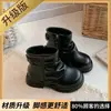 Botas Gruesas para Niña 2026 Invierno Nuevas Botines Cortos de Niño Estilo Martin Botas Vaqueras Maillard para Niña Niños Medianos y Grandes Modernas