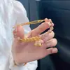 Pulsera de Torre de Cristal con Imitación de Dinero de los Cinco Emperadores para Mujer, Nueva Cuerda Trenzada Hecha a Mano, Regalo para Novia en su Año del Zodiaco