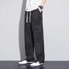 Pantalones Casuales Sucios de Seda de Hielo para Hombre Verano Delgados Sueltos Rectos Estilo Americano Marca de Moda Dummy Pierna Ancha Deportivos Largos