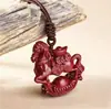 Colección de Colgantes de Cinabrio Natural y Arena Púrpura Dorada, Collares de Pareja del Año Zodiacal, Venta al por Mayor y Dropshipping de Joyería y Regalos de Mercado Callejero