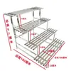 Estante de acero inoxidable para flores de balcón, de hierro, escalonado, de pie, multicapa, carnoso, para sala de estar, almacenamiento, estante decorativo para macetas de exterior