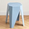 Bancos de Plástico Modernos Minimalistas, Engrosados para Uso Doméstico, Bancos Octogonales Apilables para Sala de Estar, Áreas de Espera de Restaurantes y Bancos de Colores para Hacer Cola