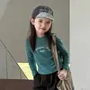 Tutu Elefantito Ropa Infantil Camiseta Básica para Niñas 2026 Nueva Camiseta de Manga Larga Elegante para Niños Top Versátil de Moda para Niñas