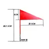 Bandera de Atmósfera Dinámica Bandera de Marcaje de Construcción Bandera Triangular Roja de Hierro para Techo Puede Girar Sin Pérdida de Pintura Bandera Triangular Bandera Mediana de Hierro