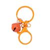 Pintura de color broche de langosta de ocho caracteres llavero de tres piezas accesorios de campana color caramelo adornos colgantes para bolsa de joyería diy